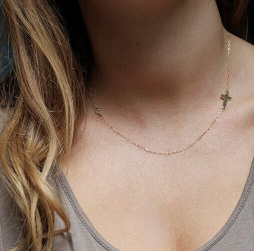 Stylish Alloy Cross Necklace | Durable and Trendy Pendant Jewelry