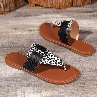 Animal Print Open Toe Sandals | H@Y@H@E,Ship From Overseas